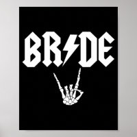 Bride Rock N Roll Gothic Halloween Bachelorette Pa