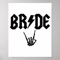 Bride Rock N Roll Skeleton Hand Halloween Bachelor