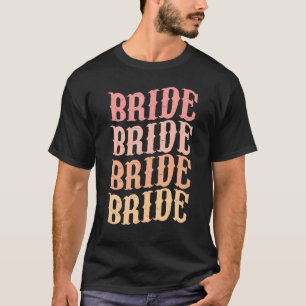 Bride Rodeo Cowgirl Vintage Retro Bachelorette Par T-Shirt