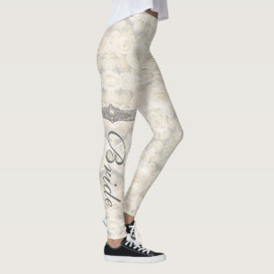 Bride roses leggings