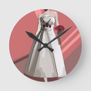 Bride Round Clock