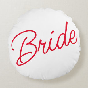 Bride Round Pillow