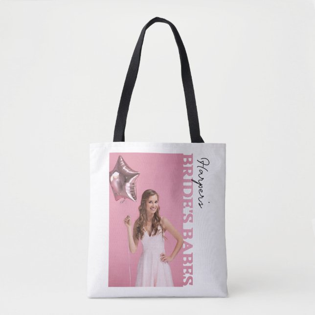 Bride’s Babes Photo | Personalised Hen Party Tote Bag (Front)