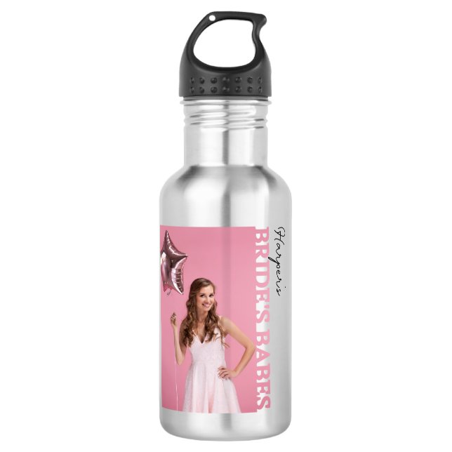 Bride’s Babes Photo Stainless Steel Water Bottle | (Front)