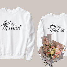Bride’s Just Married Matching Honeymoon Outfit