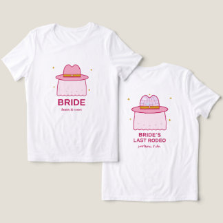 Bride’s Last Rodeo Cowgirl Bachelorette Tri-Blend Shirt