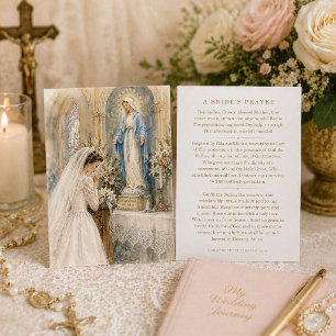 Bride’s Prayer Our Lady of Grace Wedding Business Card