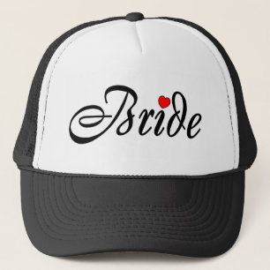 Bride (Script Red Hrt) Trucker Hat