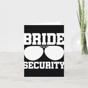 Bride Security Ring Bearer Wedding Party Kids Boys Card