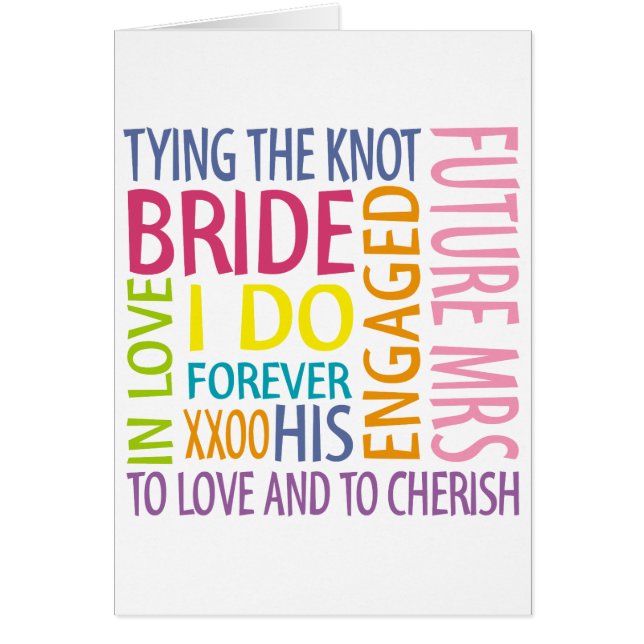 Bride Sentiments Wedding (Front)