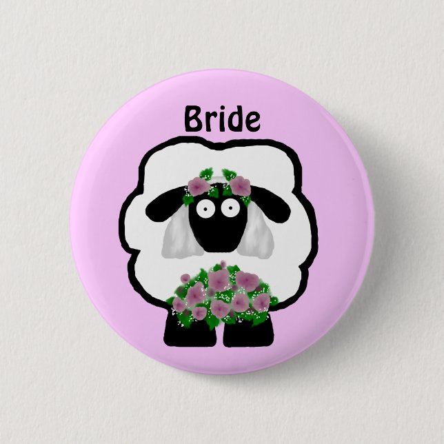 Bride Sheep Button (Front)