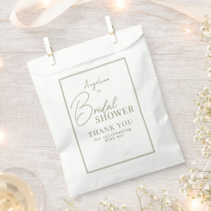 Bride shower Favour Bags in a soft, elegant style.