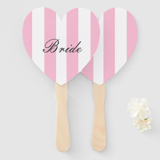 BRIDE SIGN,BRIDAL SHOWER HAND FAN (Front and Back)