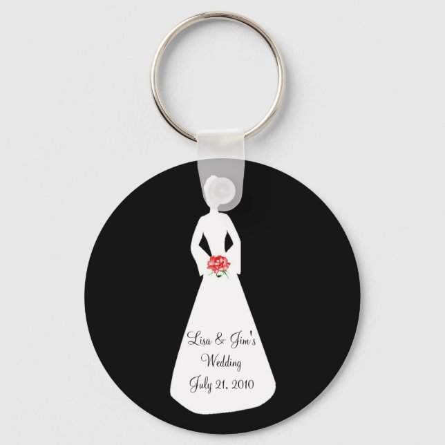Bride Silhouette I Key Ring (Front)