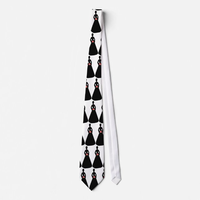 Bride Silhouette Tie (Front)