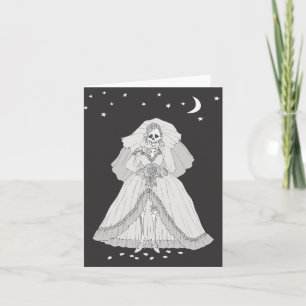 Bride Skeleton Card