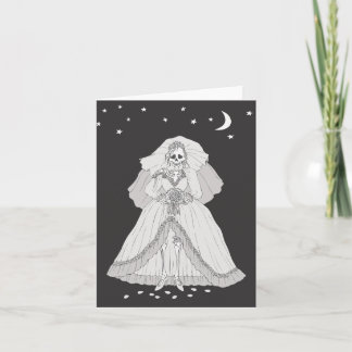 Bride Skeleton Card