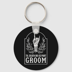Bride Skeleton Hand Couples Matching Wedding Hallo Key Ring
