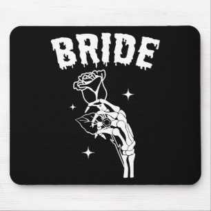 Bride Skeleton Hand Wedding Halloween Couples Matc Mouse Pad