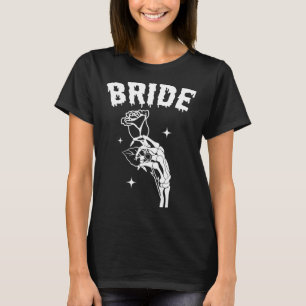 Bride Skeleton Hand Wedding Halloween Couples Matc T-Shirt