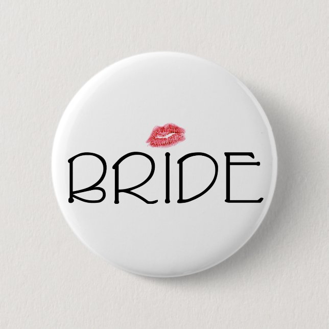 Bride Smooch 6 Cm Round Badge (Front)