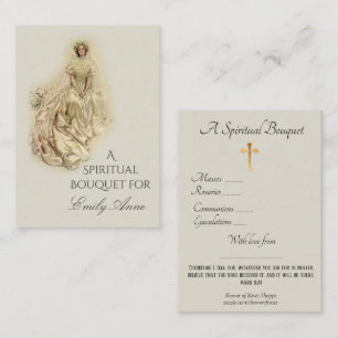 Bride Spiritual Bouquet Prayer Holy Card