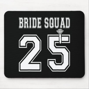 Bride Squad 2025 Bridal Party Bachelorette Team Gr Mouse Pad
