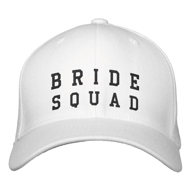 Bride Squad | Bachelorette Bridesmaid Trendy Embroidered Hat (Front)