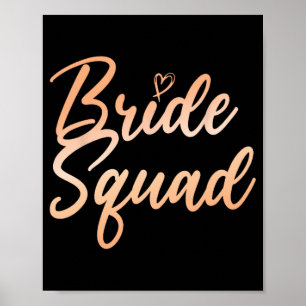 Bride Squad Bachelorette Party Bridesmaid Bridal S Poster