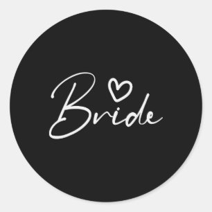 Bride Squad Bachelorette Party Bridesmaid Crew Bri Classic Round Sticker