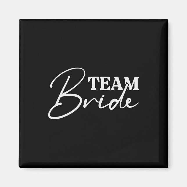 Bride Squad Bachelorette Party Bridesmaid Crew Bri Magnet (Front)