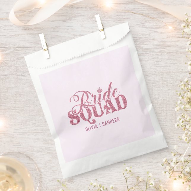 Bride Squad Bachelorette party Favour Bag (Clipped)