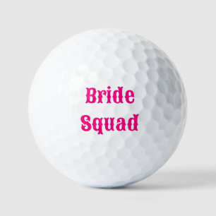 Bride Squad Bachelorette Party Golf Balls