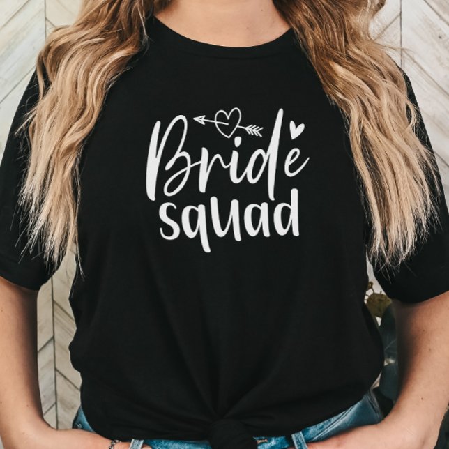 Bride Squad Bachelorette T-Shirt (Bride Squad Bridesmaid Tshirt)