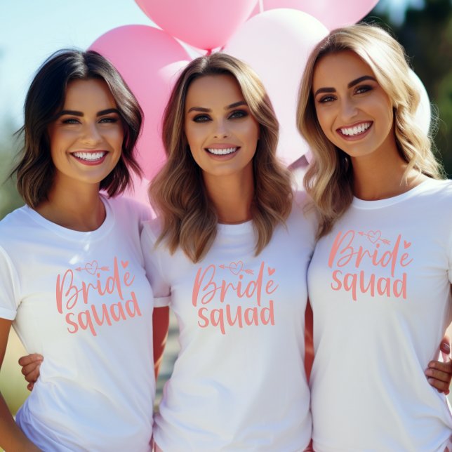Bride Squad Bachelorette T-Shirt (Bride Squad Bachelorette Shirt)
