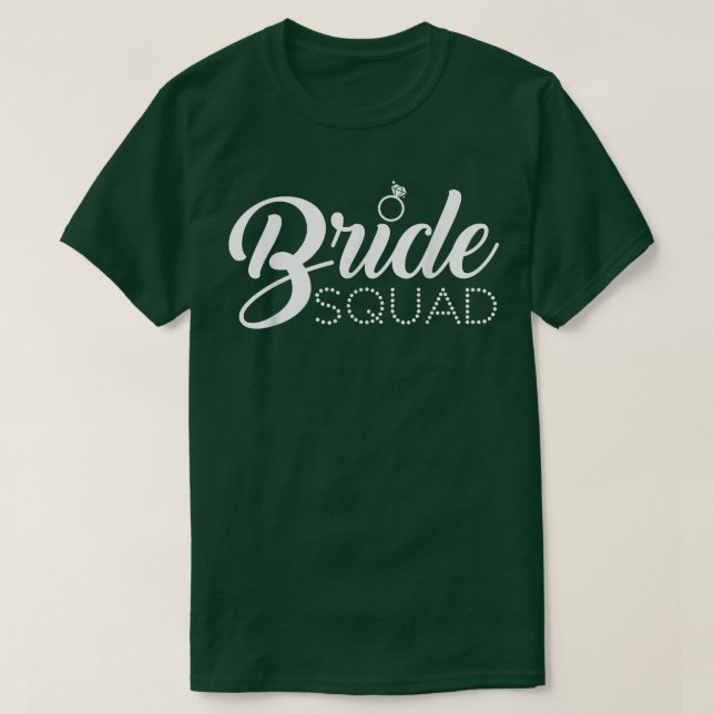 Bride Squad Bachelorette Wedding Party  T-Shirt (Design Front)