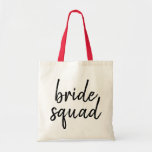 Bride squad bridal shower gifts tote bag<br><div class="desc">Bridal squad tote bag ideal gift for your wedding party</div>