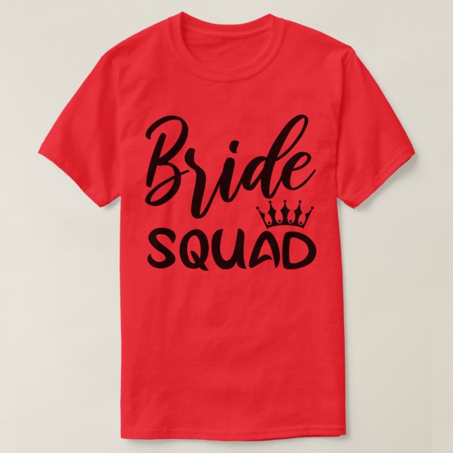 Bride Squad - Bridal Shower Party - Wedding Premiu T-Shirt (Design Front)