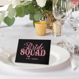 Bride Squad Bright Pink Card