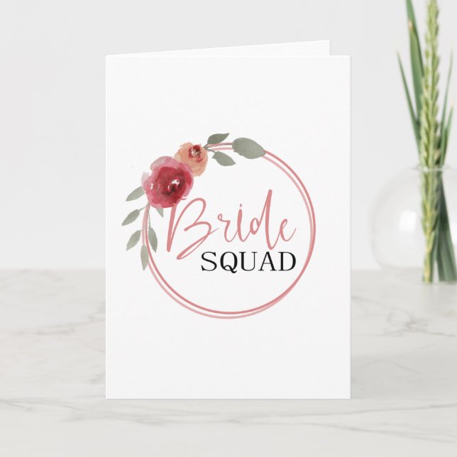 Bride Squad Card (Front)