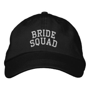 Bride Squad Embroidered Bachelorette Party Hat