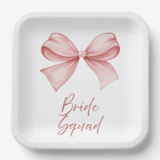 Bride Squad Paper Plate