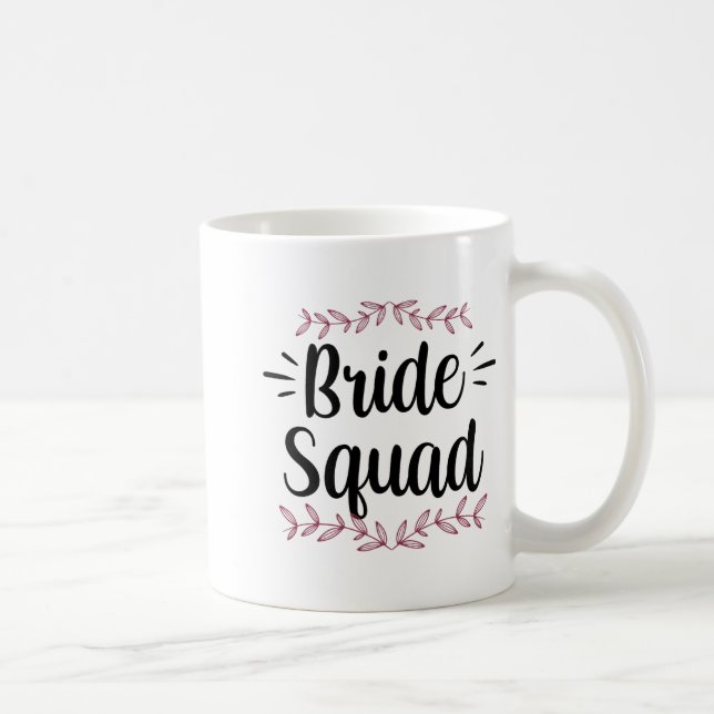 Bride Squad Party Wedding Bachelorette Cute 1  Coffee Mug (Right)