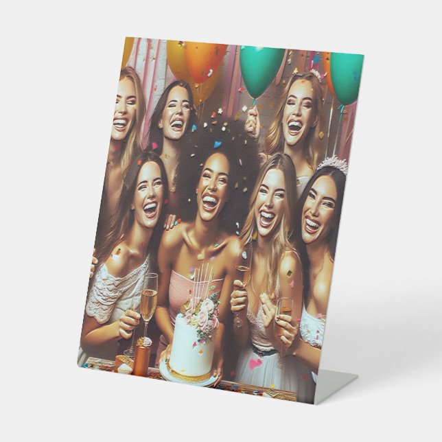 bride squad pedestal sign (Front)