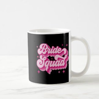 Bride Squad Retro Wedding Bridal Party Bachelorett Coffee Mug