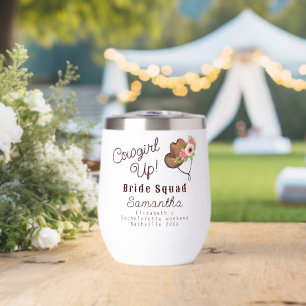 Bride Squad Rustic Pink Cowgirl Up Bachelorette