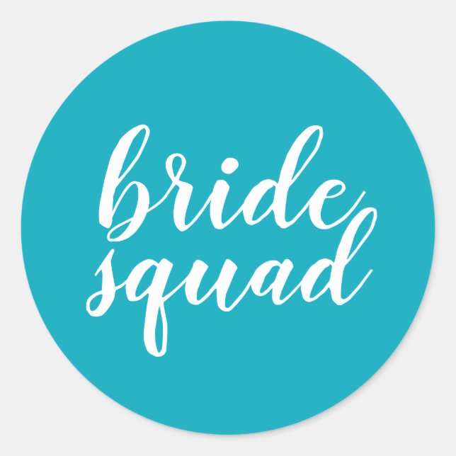 Bride Squad Stickers (sheet of 20) (Front)