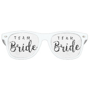 Bride Squad, Team Bride, Chic Modern Wedding Party Retro Sunglasses