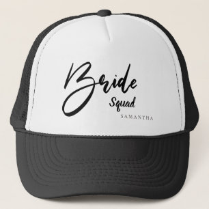 Bride Squad, Tribe, Team Typography Trucker Hat