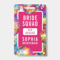 Bride Squad VIP Disco Ball Photo Bachelorette